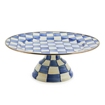 MacKenzie-Childs royal check large pedestal platter