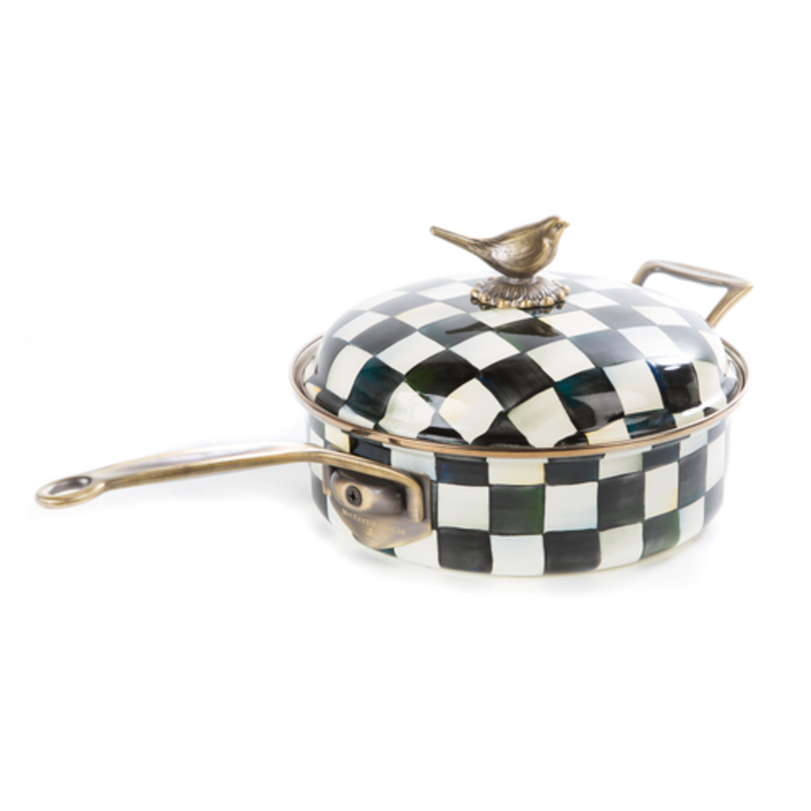 MacKenzie-Childs courtly check 3 quart saute pan