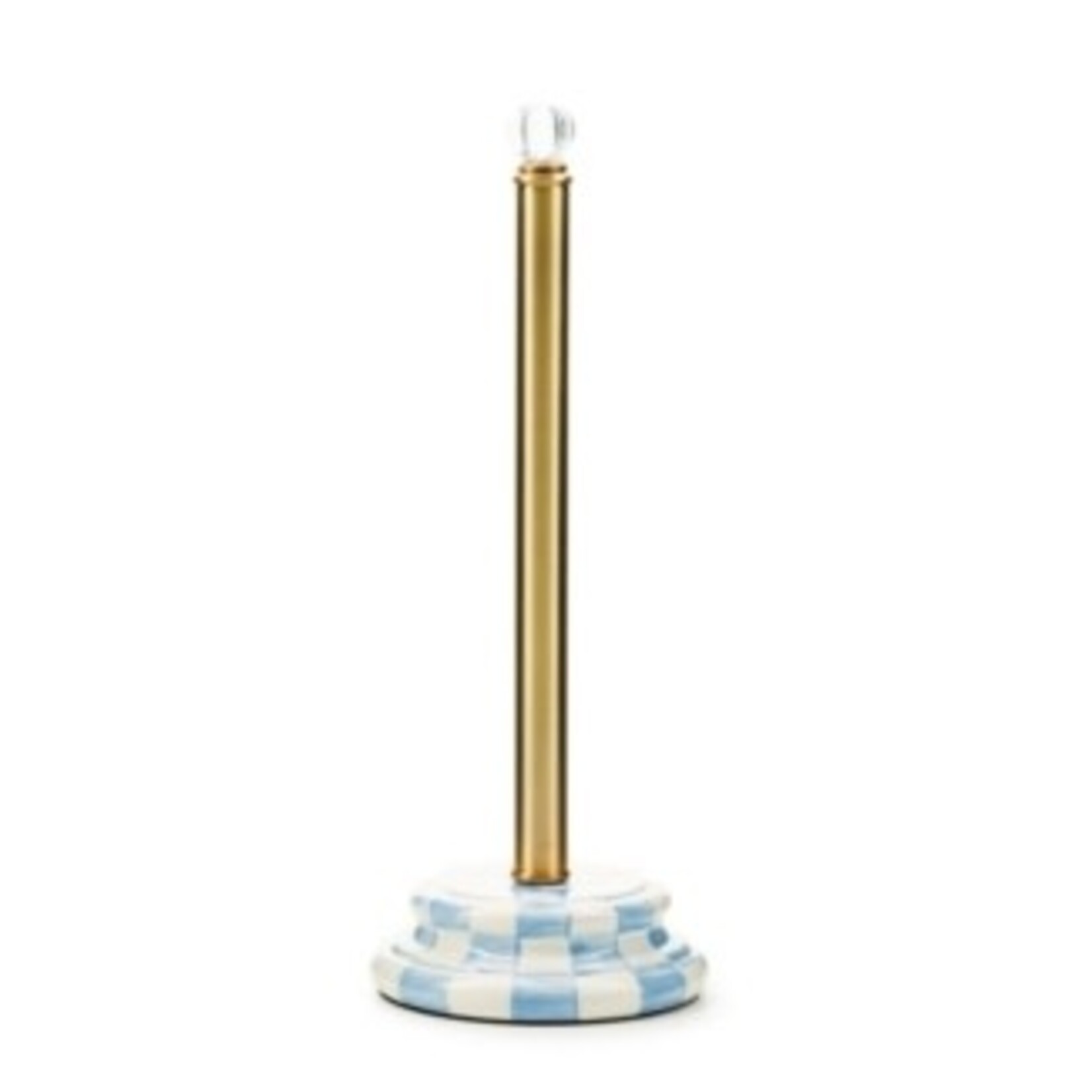 MacKenzie-Childs sky check toilet tissue storage