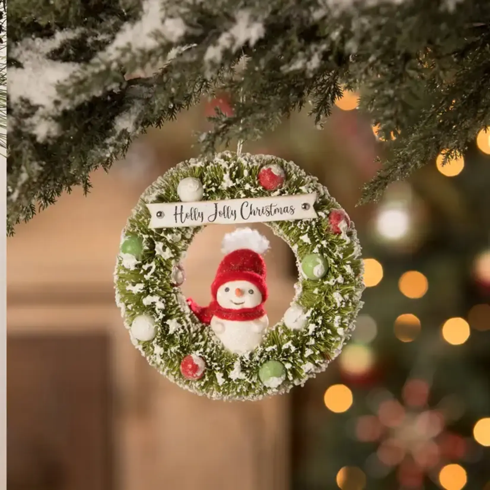 Bethany Lowe Designs, Inc. Holly Jolly Snowman Wreath