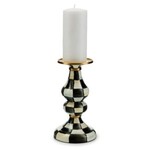 MacKenzie-Childs courtly check medium pillar candlestick