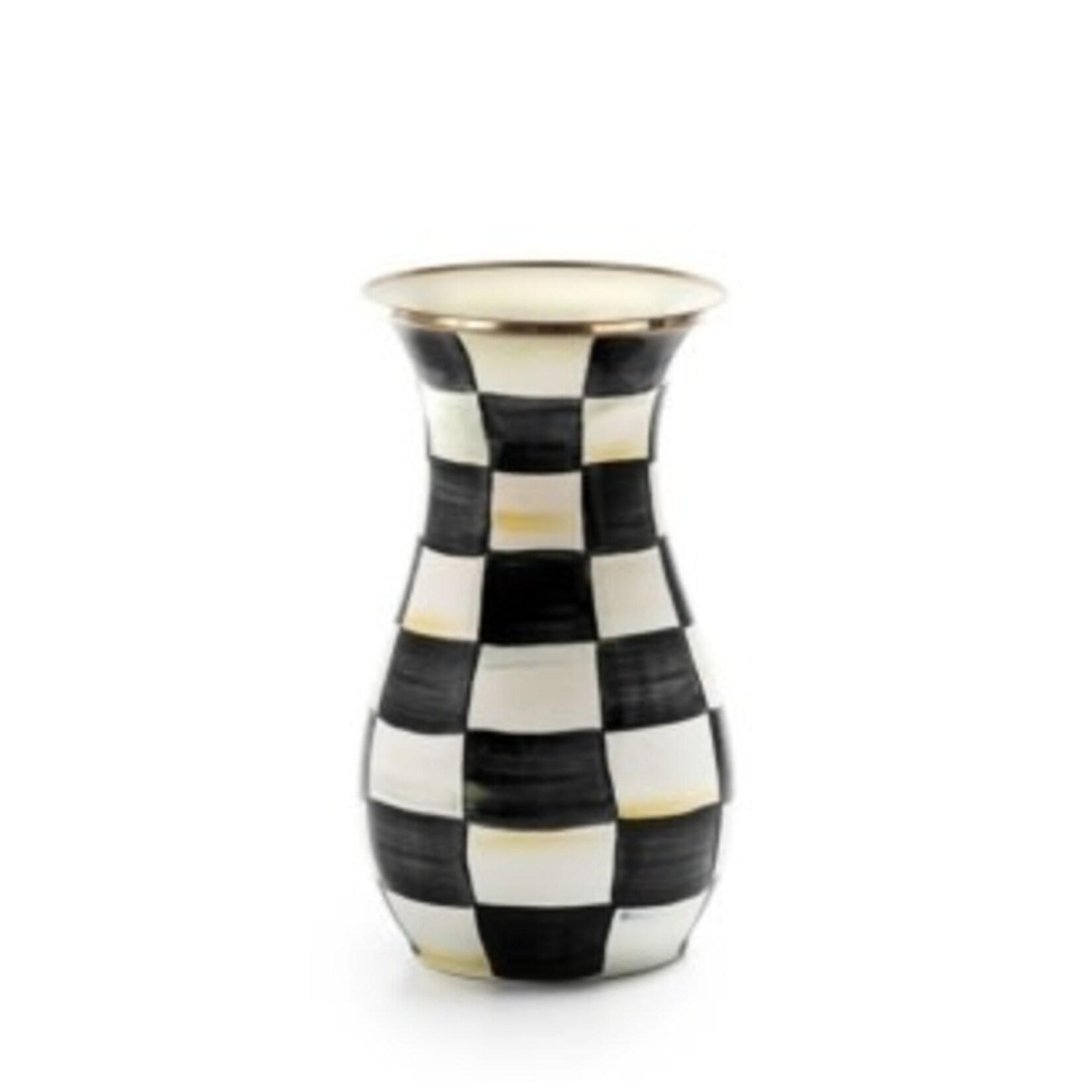 MacKenzie-Childs courtly check tall vase