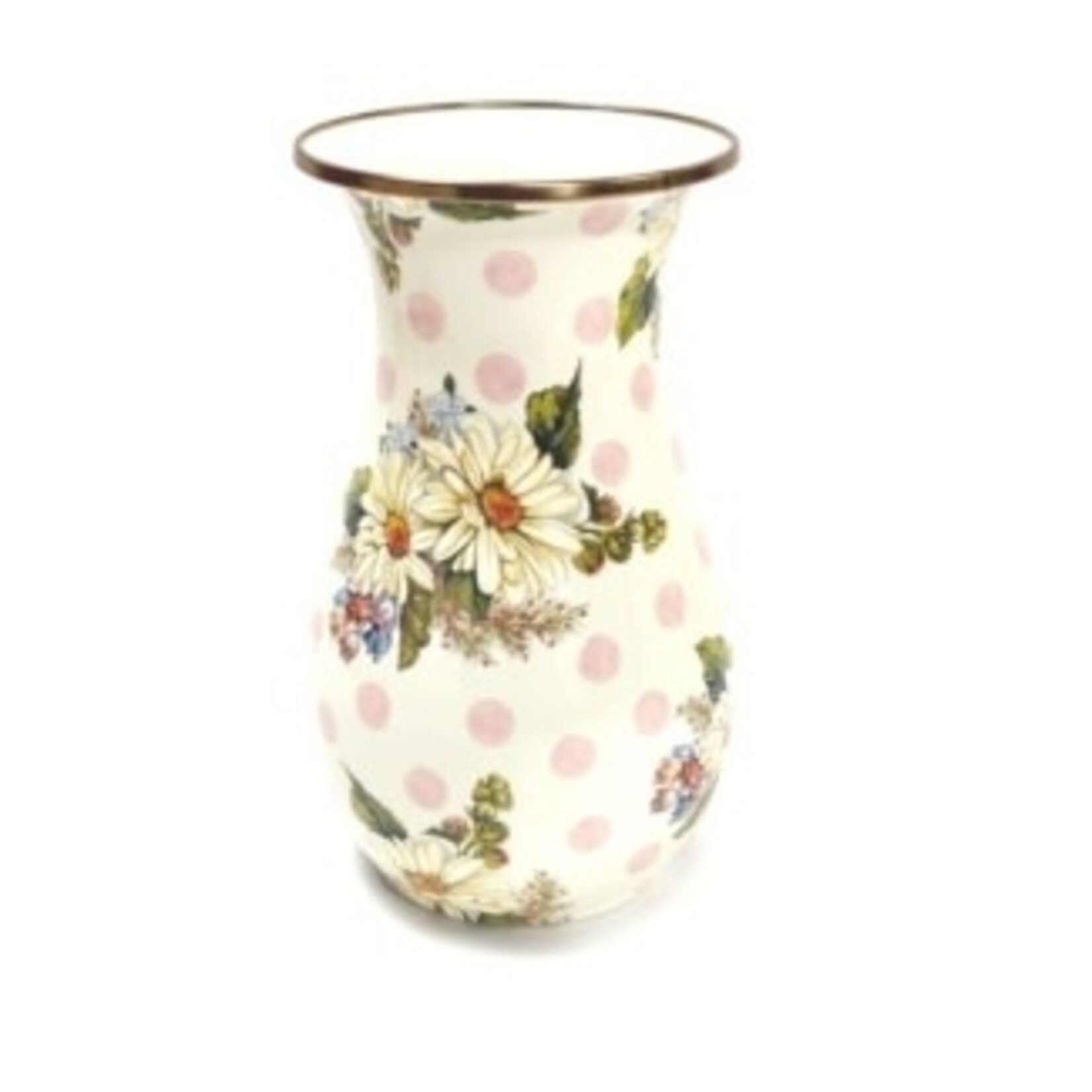 MacKenzie-Childs wildflowers pink tall vase