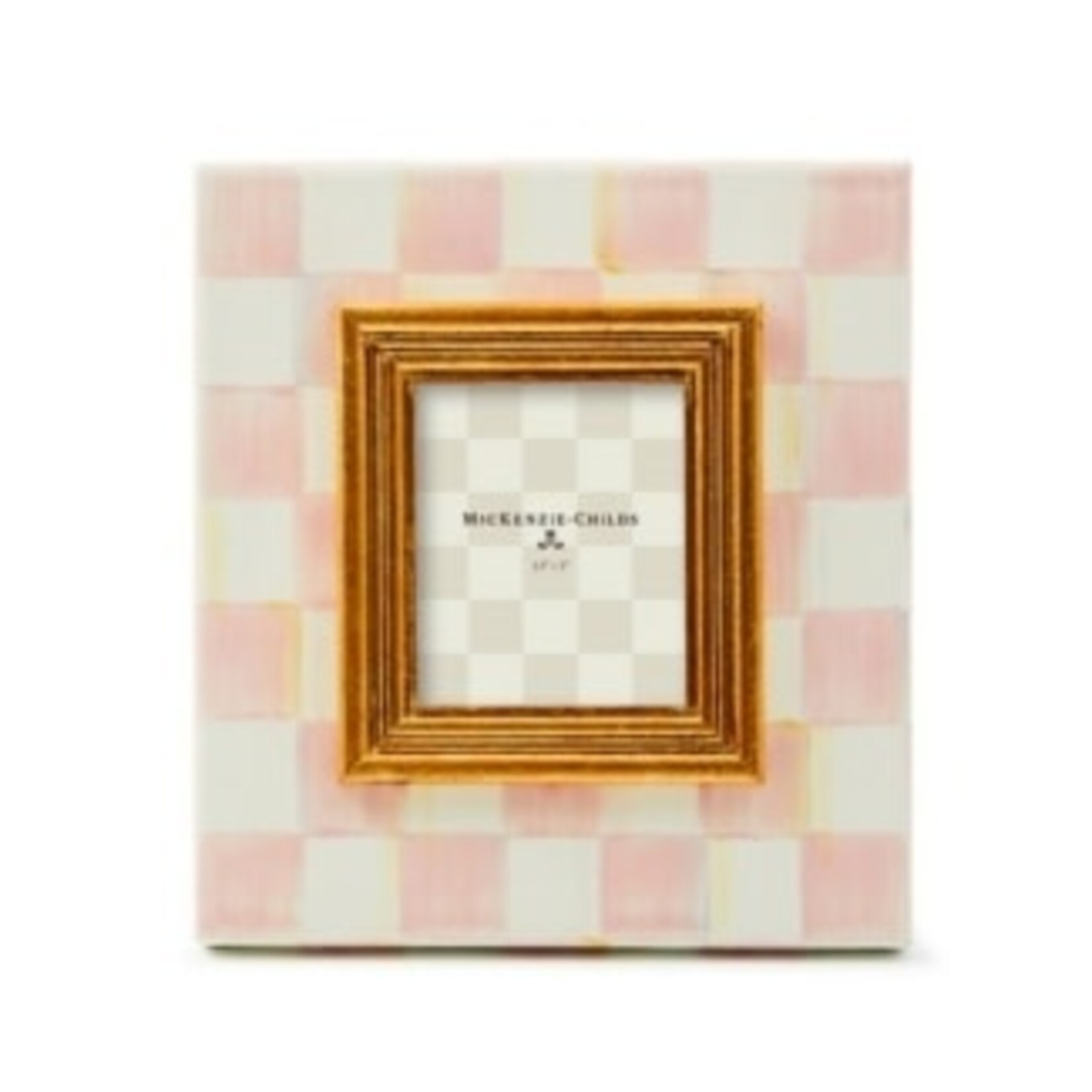MacKenzie-Childs rosy check 2.5" x 3" frame