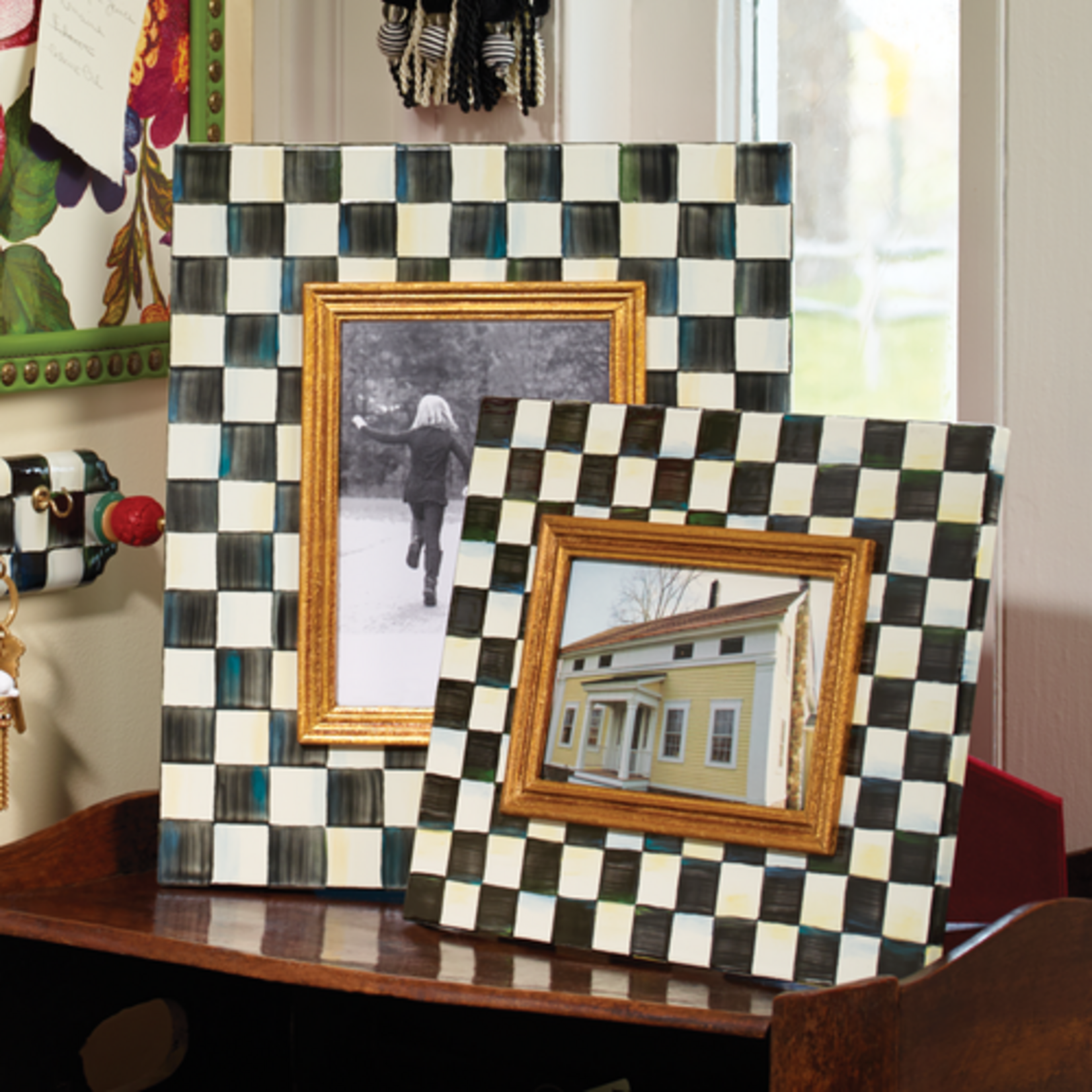 MacKenzie-Childs courtly check 4" x 6" frame