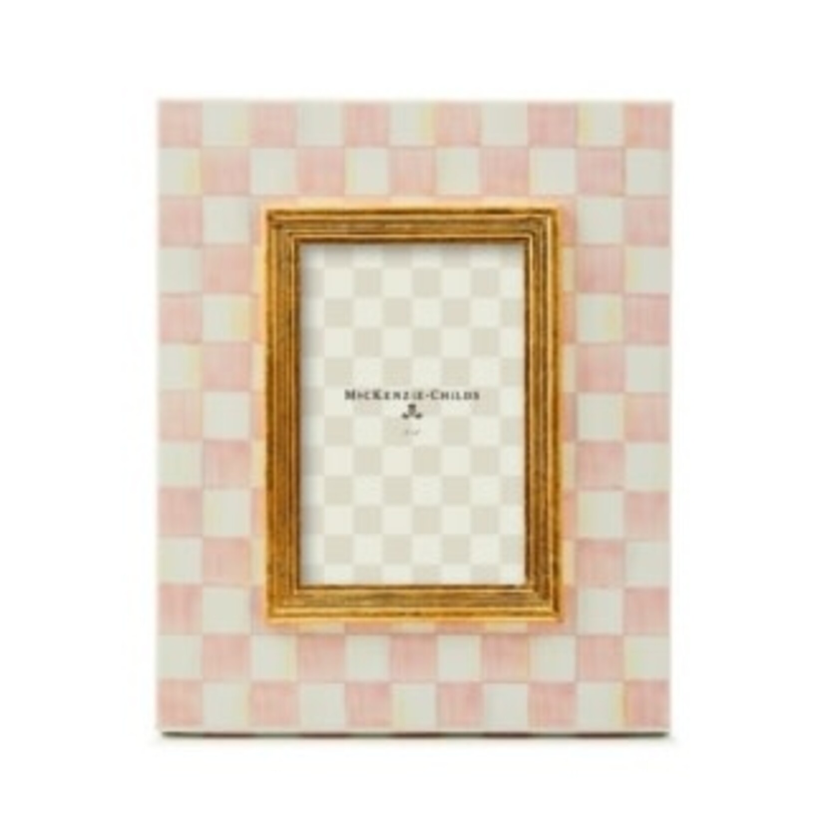 MacKenzie-Childs rosy check 4" x 6" frame