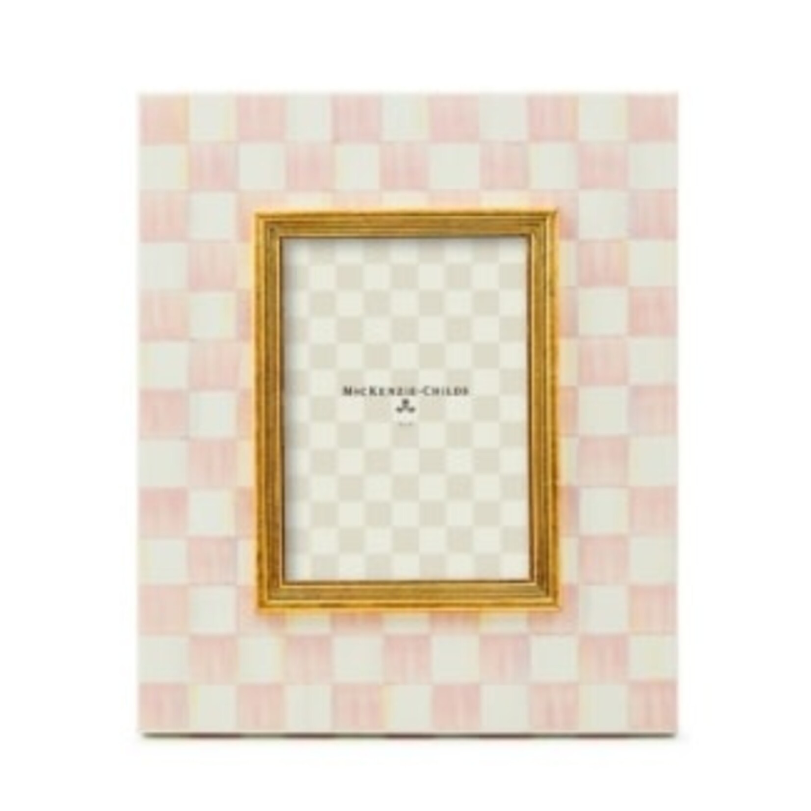 MacKenzie-Childs rosy check 5" x 7" frame