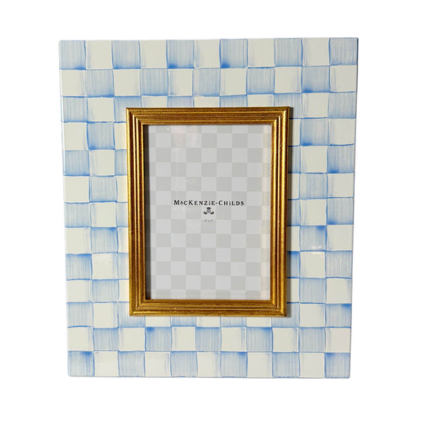 MacKenzie-Childs sky check 5" x 7" frame