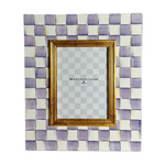 MacKenzie-Childs violet check 5" x 7" frame