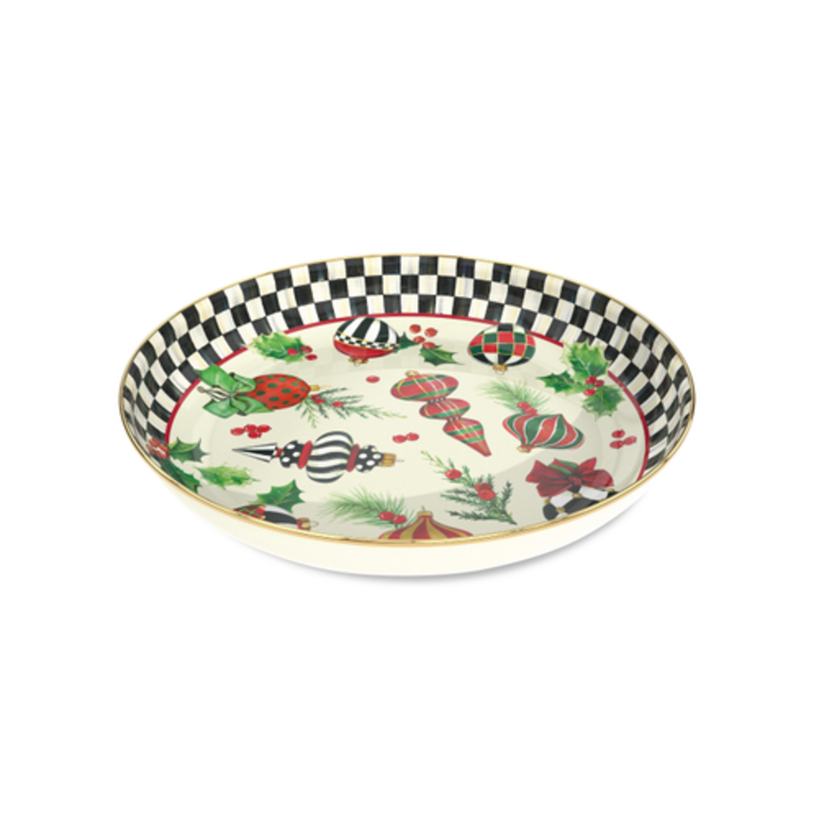 MacKenzie-Childs deck the halls abundant bowl