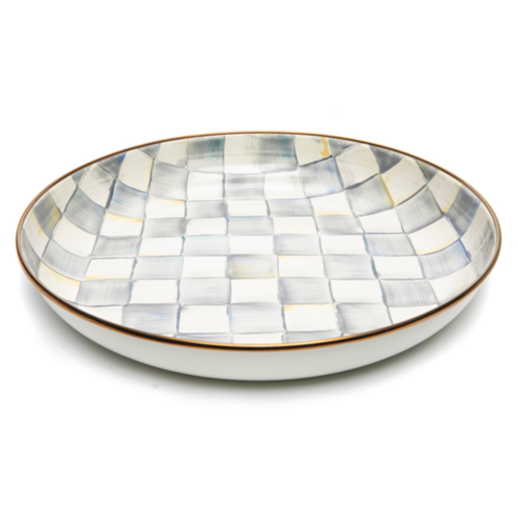 MacKenzie-Childs sterling check abundant bowl