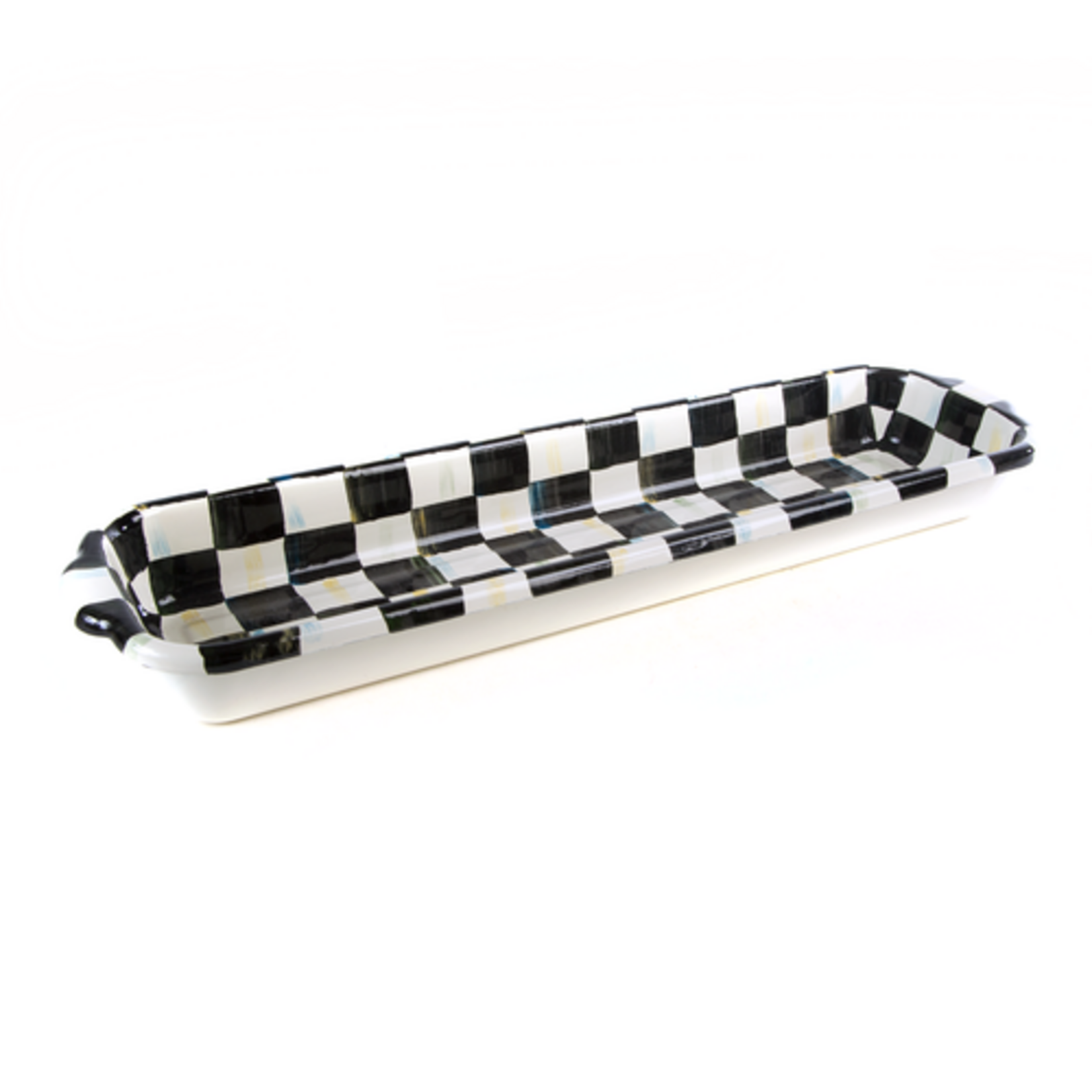 MacKenzie-Childs courtly check baguette dish