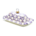 MacKenzie-Childs violet check butter box