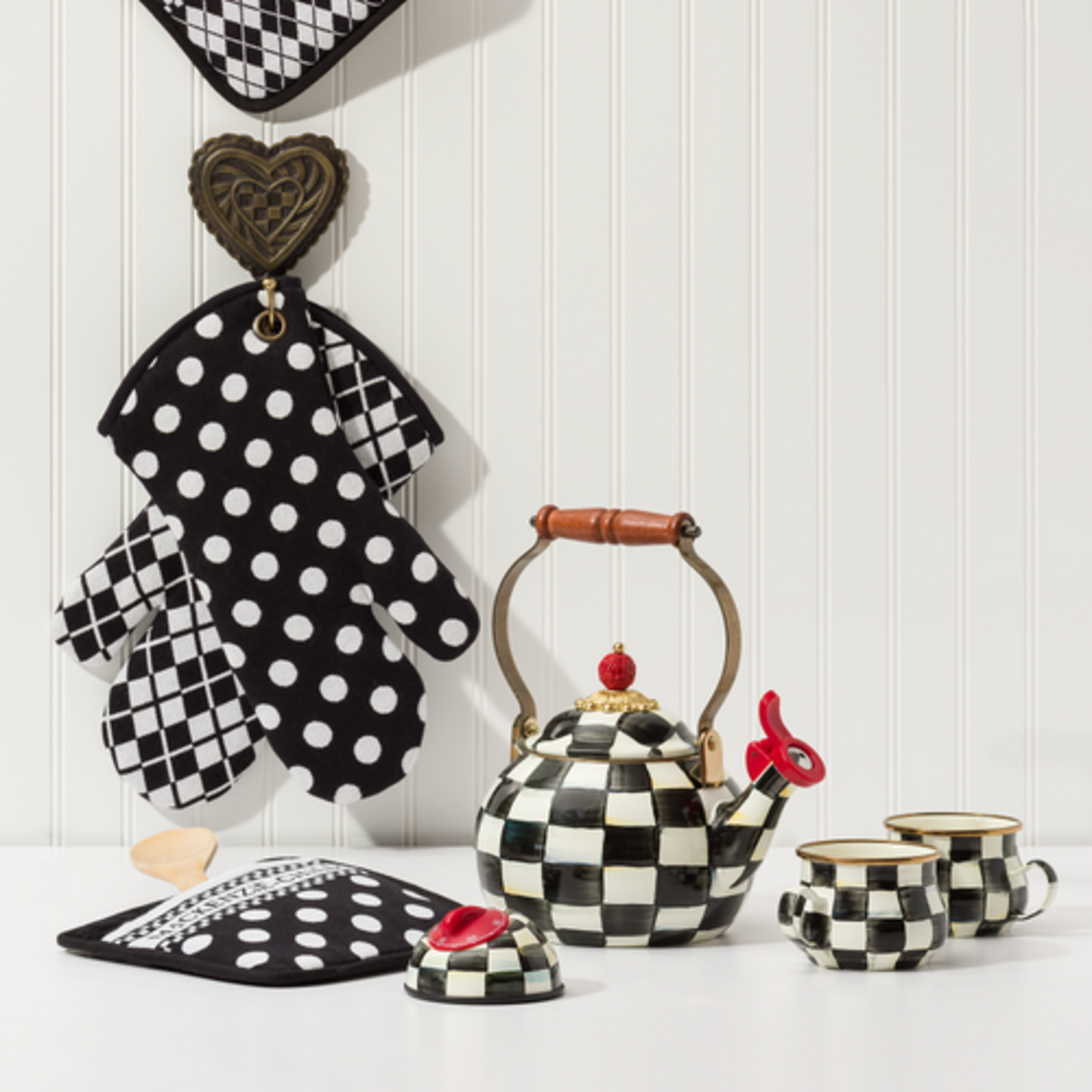 MacKenzie-Childs courtly check teacup