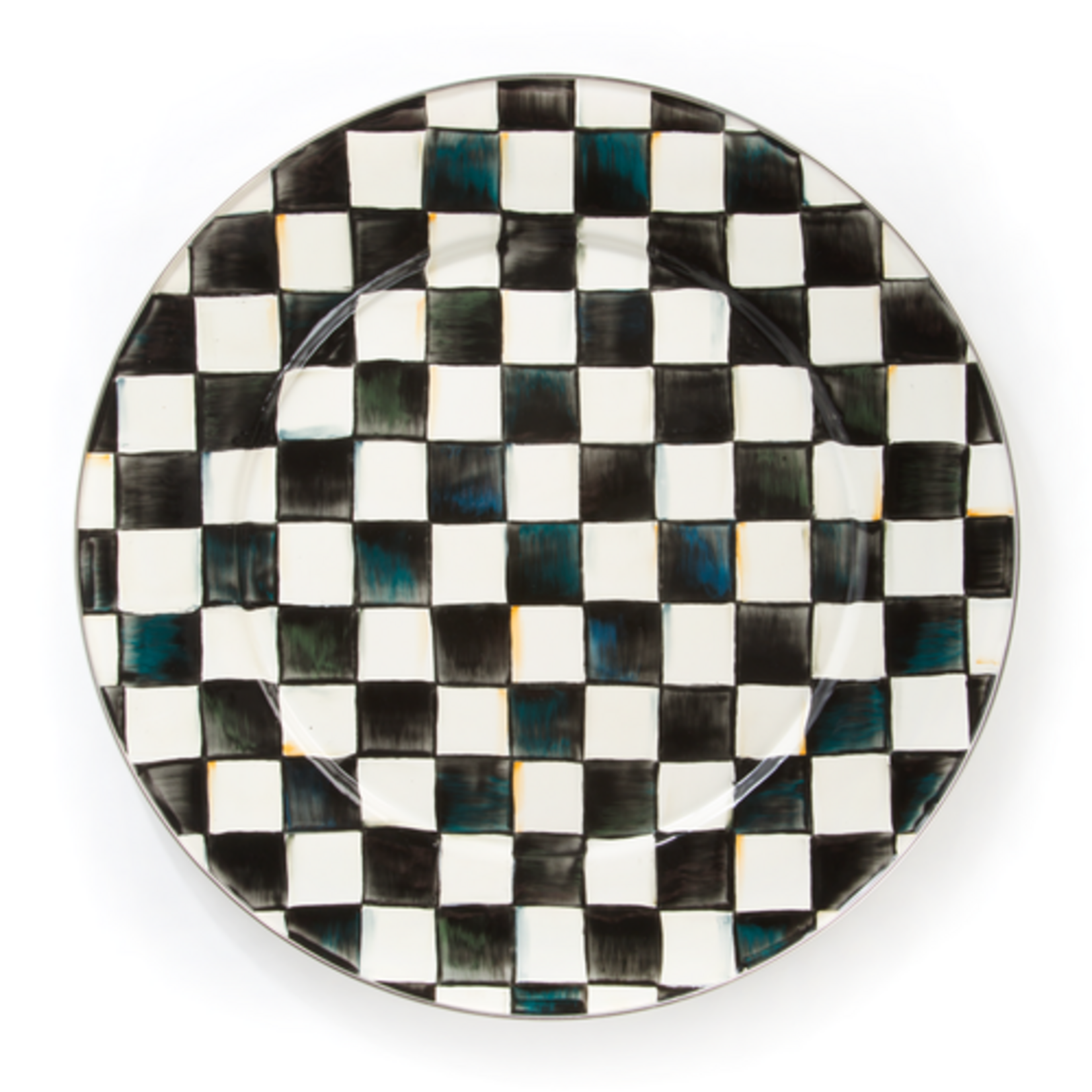 MacKenzie-Childs courtly check serving platter