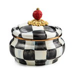 MacKenzie-Childs courtly check squashed pot