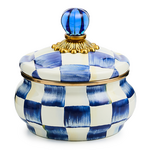 MacKenzie-Childs royal check squashed pot