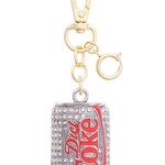 Canvas Style 3-D Diet Coke Can Embellished Bag Charm