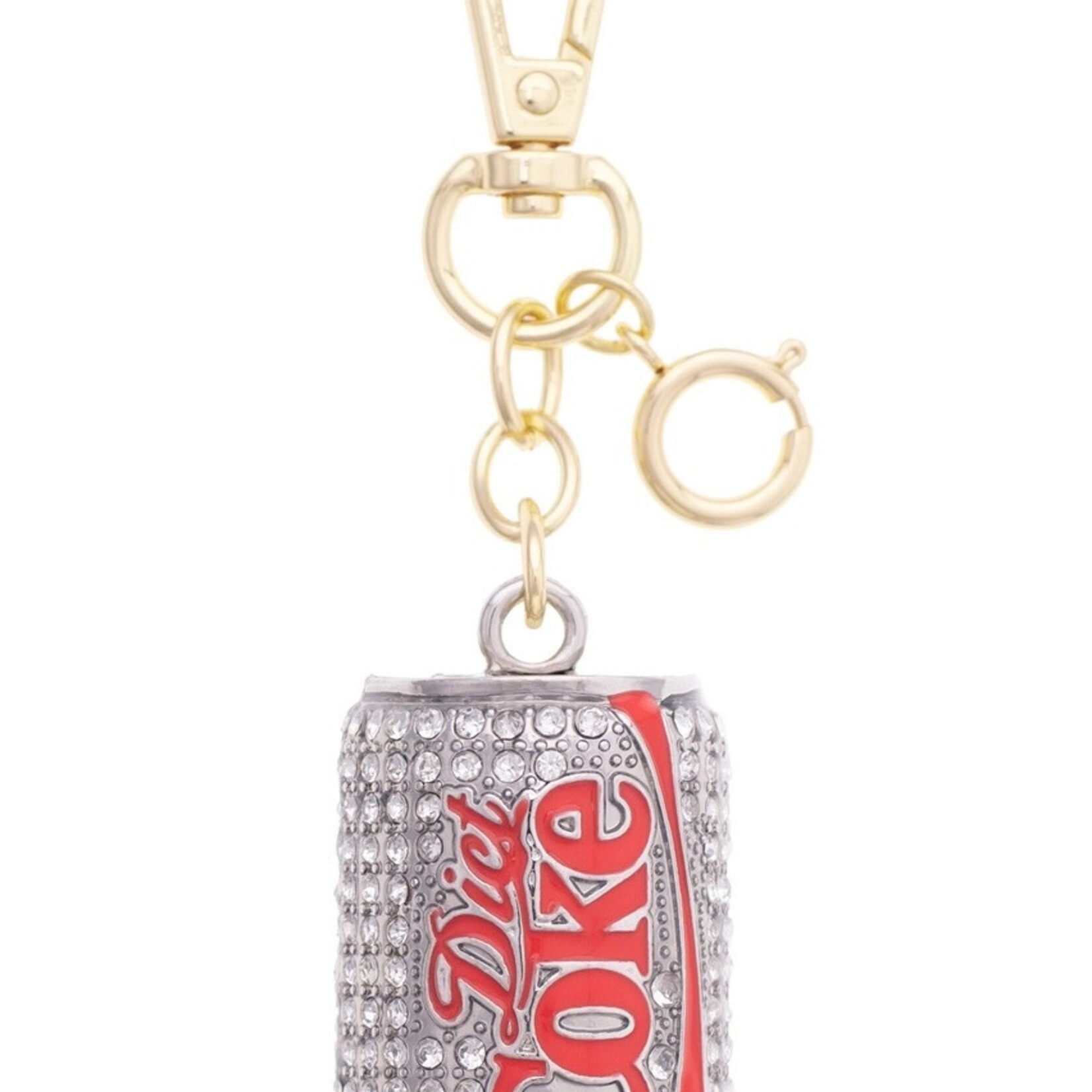 Canvas Style 3-D Diet Coke Can Embellished Bag Charm