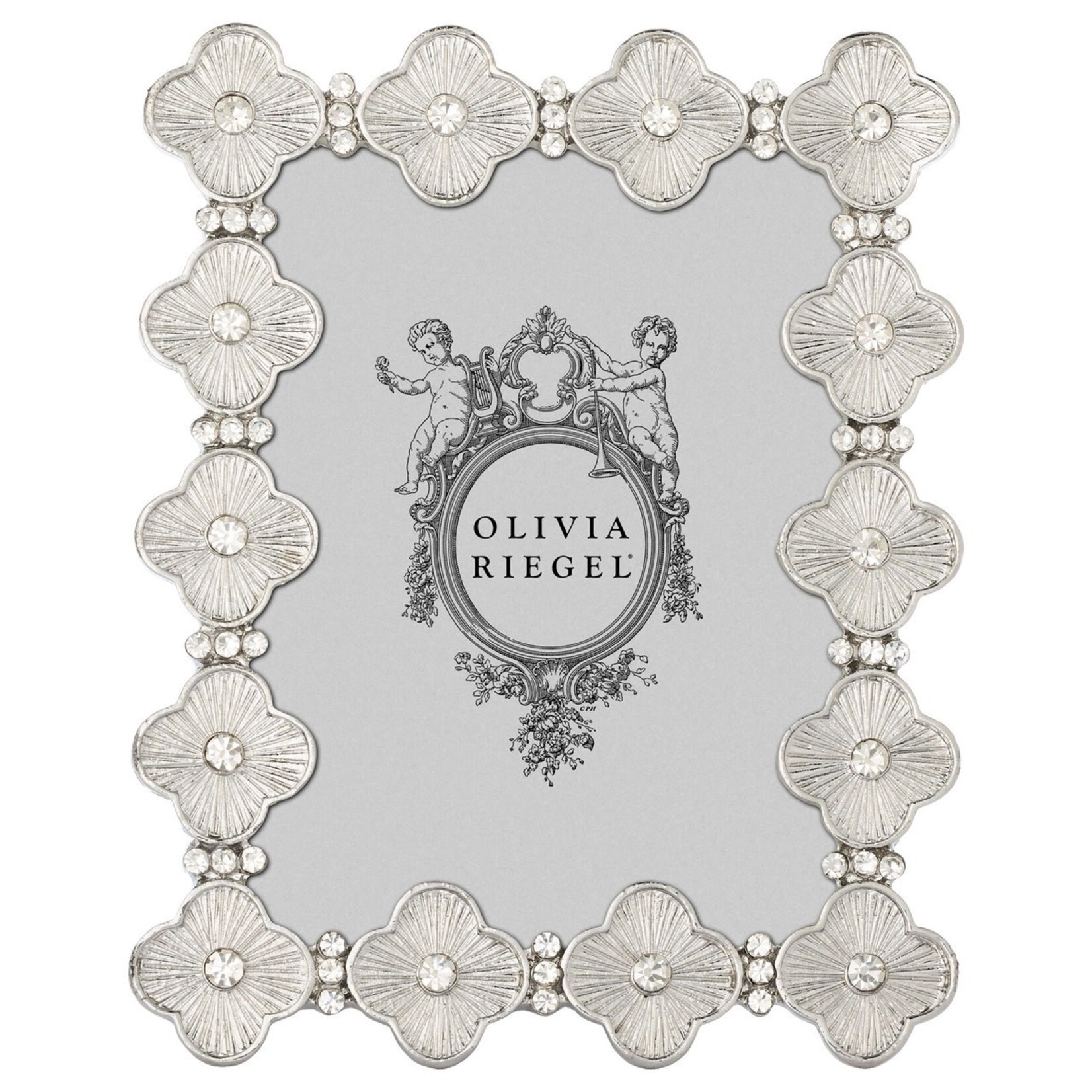 Olivia Riegel Clover Frame | Photo Frame | Gold Frames | Silver Frames  2.5" x 3.5", Silver