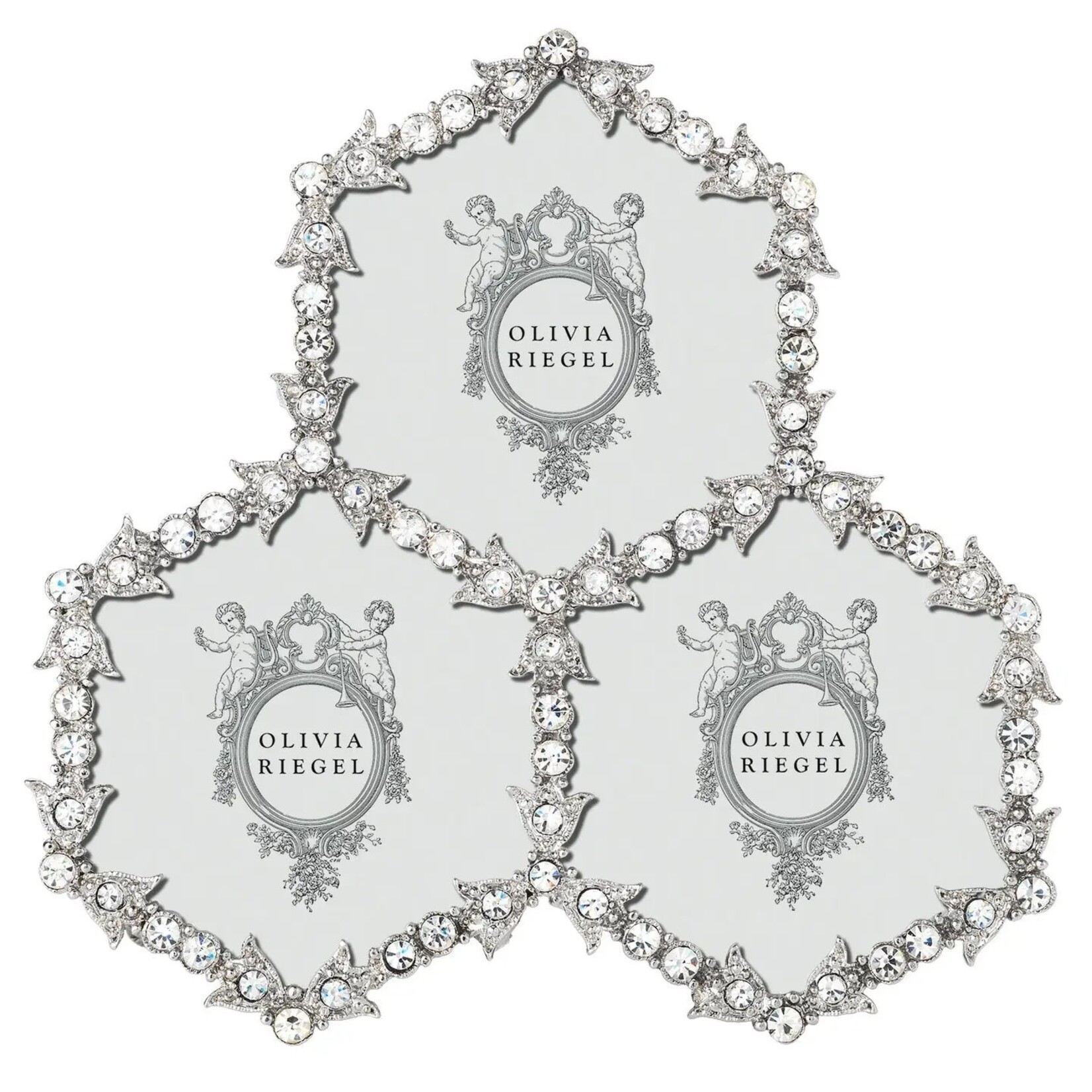 Olivia Riegel Luxembourg Triple Frame | Photo Frame | Picture Frame |  Silver