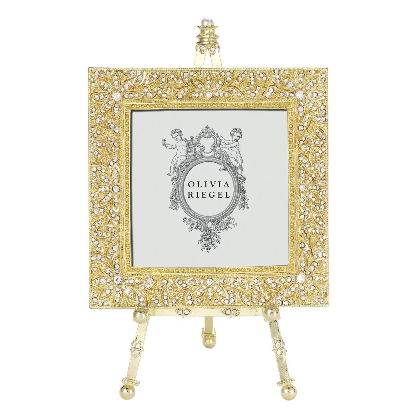 Olivia Riegel Windsor Picture Frame On Easel | Photo Frame  4" x 4", Gold