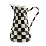 MacKenzie-Childs courtly check large practical pitcher