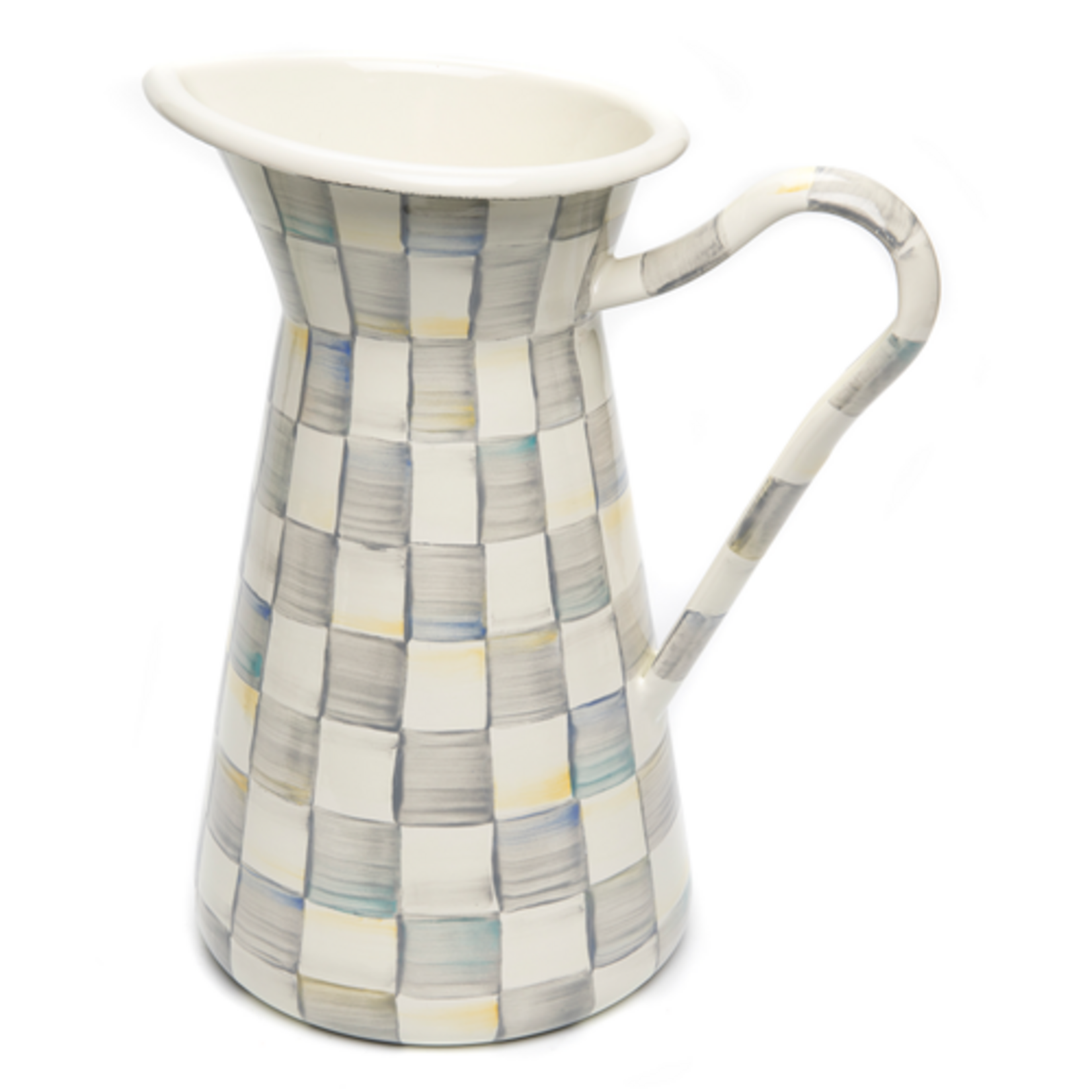 MacKenzie-Childs sterling check large practical pitcher