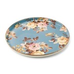 MacKenzie-Childs wild rose slate round tray
