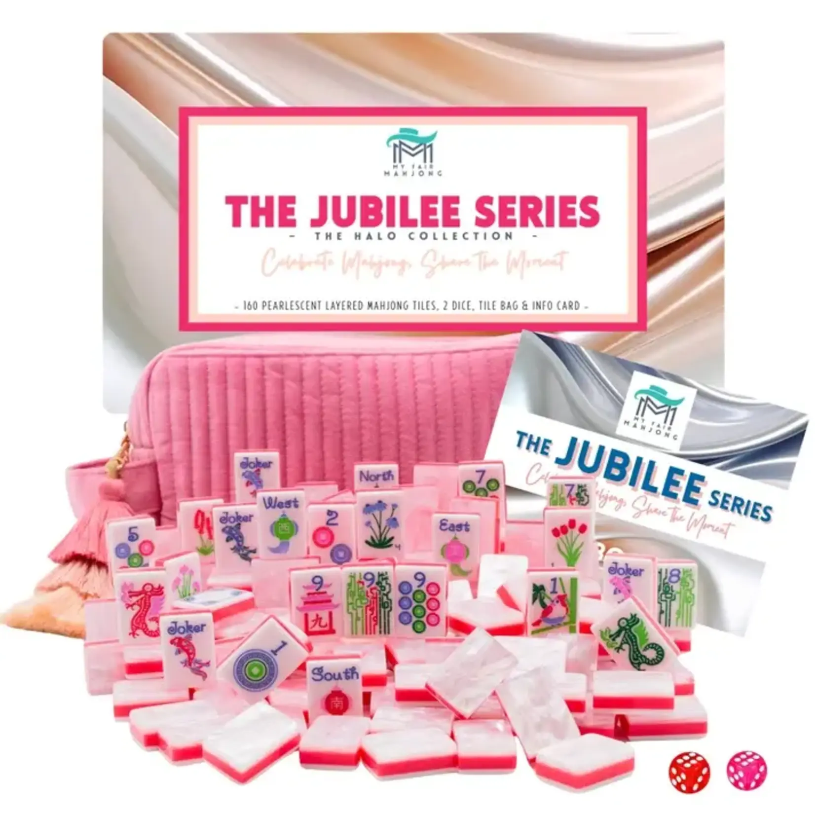 My Fair Mahjong The Jubilee Series- Pearl White Mahjong Tiles