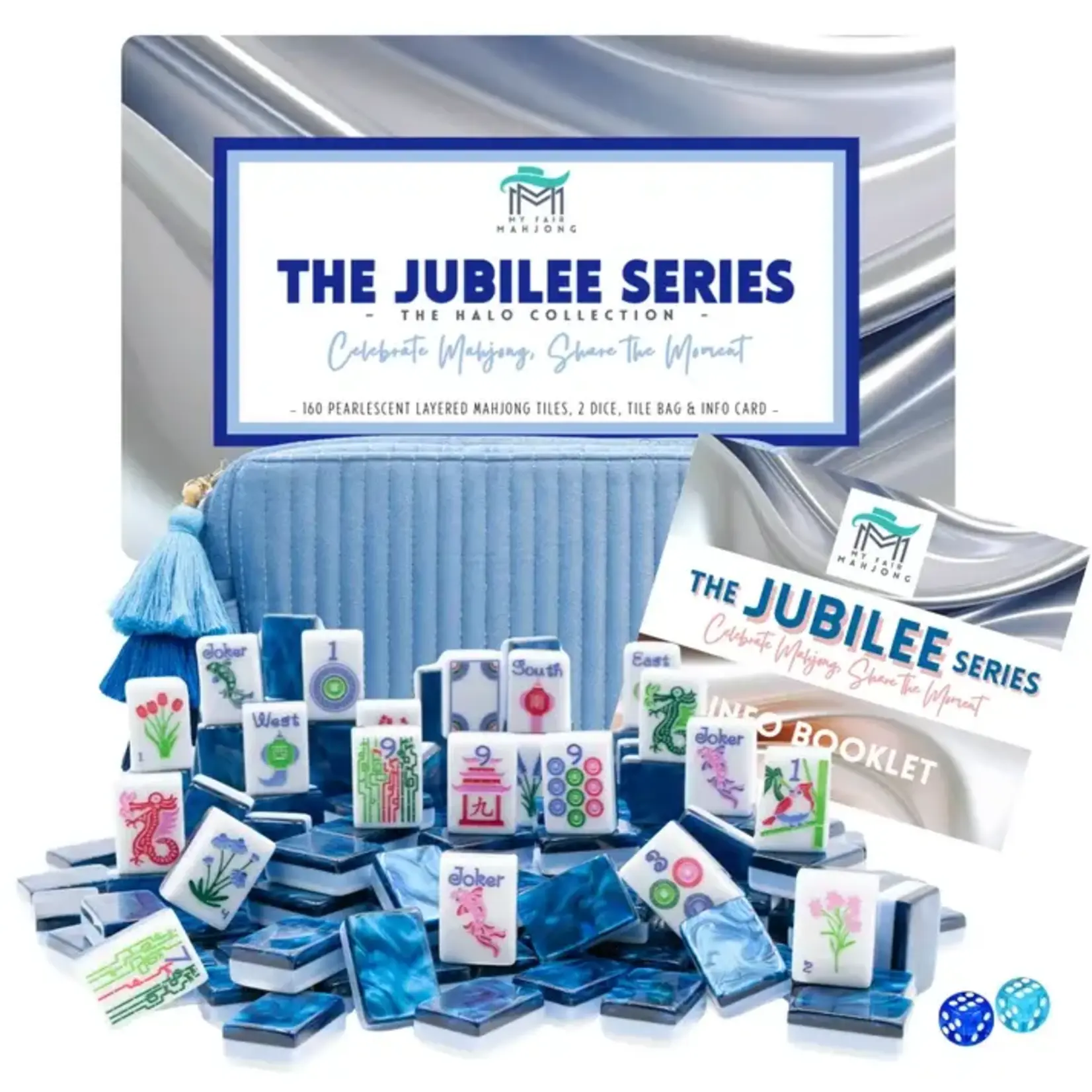My Fair Mahjong The Jubilee Series- Midnight Blue Mahjong Tiles