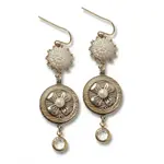 Elements, Jill Schwartz Pearl Pinwheel Mop Drop Earrings