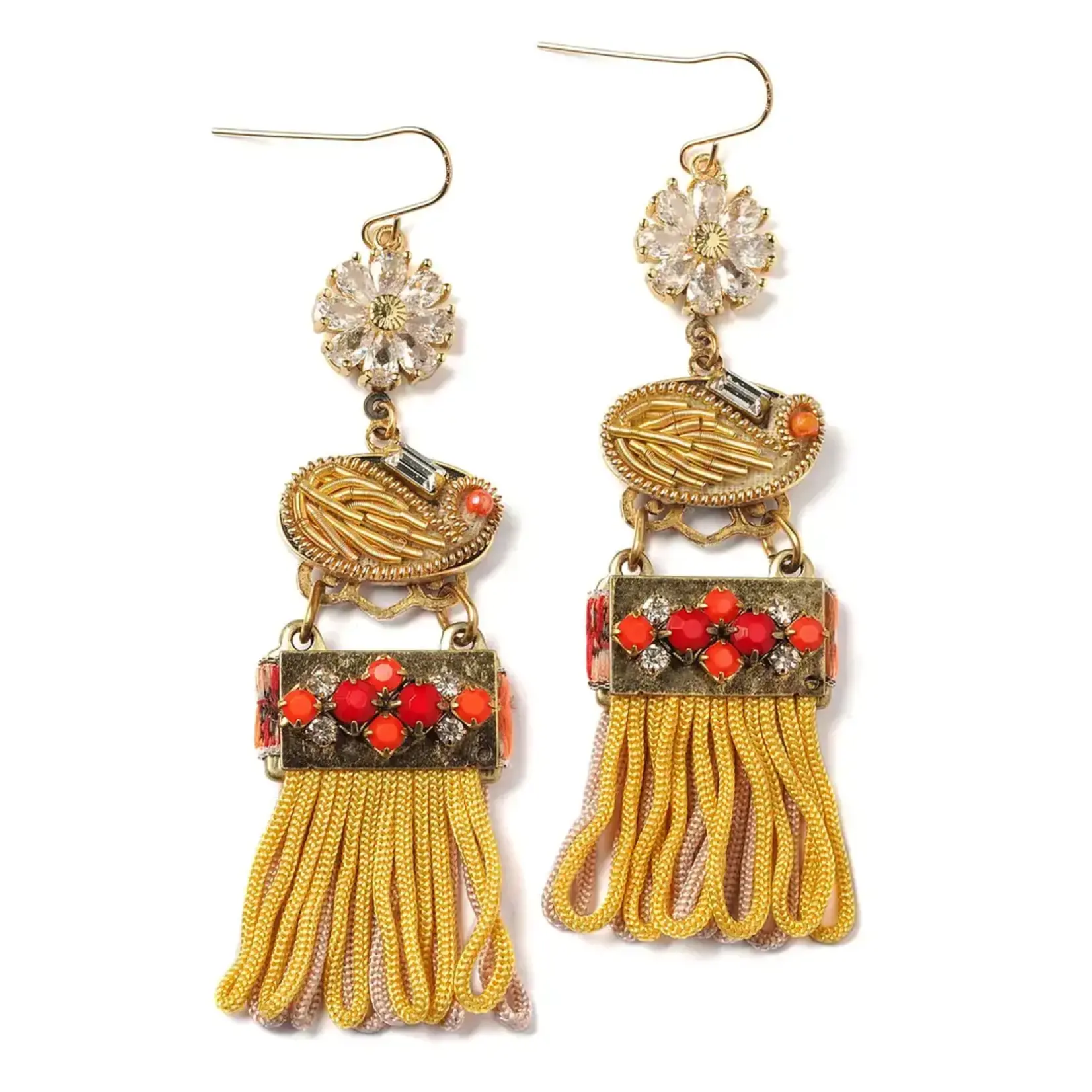 Elements, Jill Schwartz Embellished Moroccan Tassel Earring