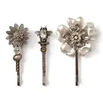 Elements, Jill Schwartz Flora & Fly Pearlescent Bobby pin set