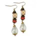 Elements, Jill Schwartz Pearls and Pomegranate earrings