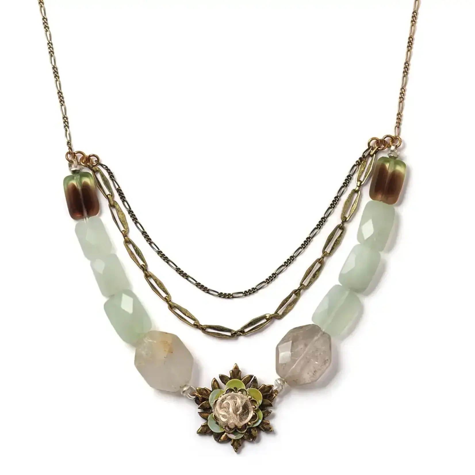 Elements, Jill Schwartz Soft Pistachio Layered Necklace