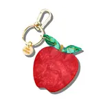 Solar Eclipse Hand-Painted Apple Bag Charm + Keychain | Eco-Friendly