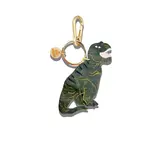 Solar Eclipse Hand-Painted Dinosaur Bag Charm + Keychain | Eco-Friendly