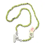 Solar Eclipse Hand-Painted Flower Mahjong Crossbody Phone Chain