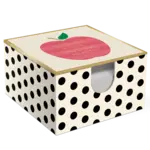 Lady Jayne Desk Memo Box with Pen Classy Teacher Apple