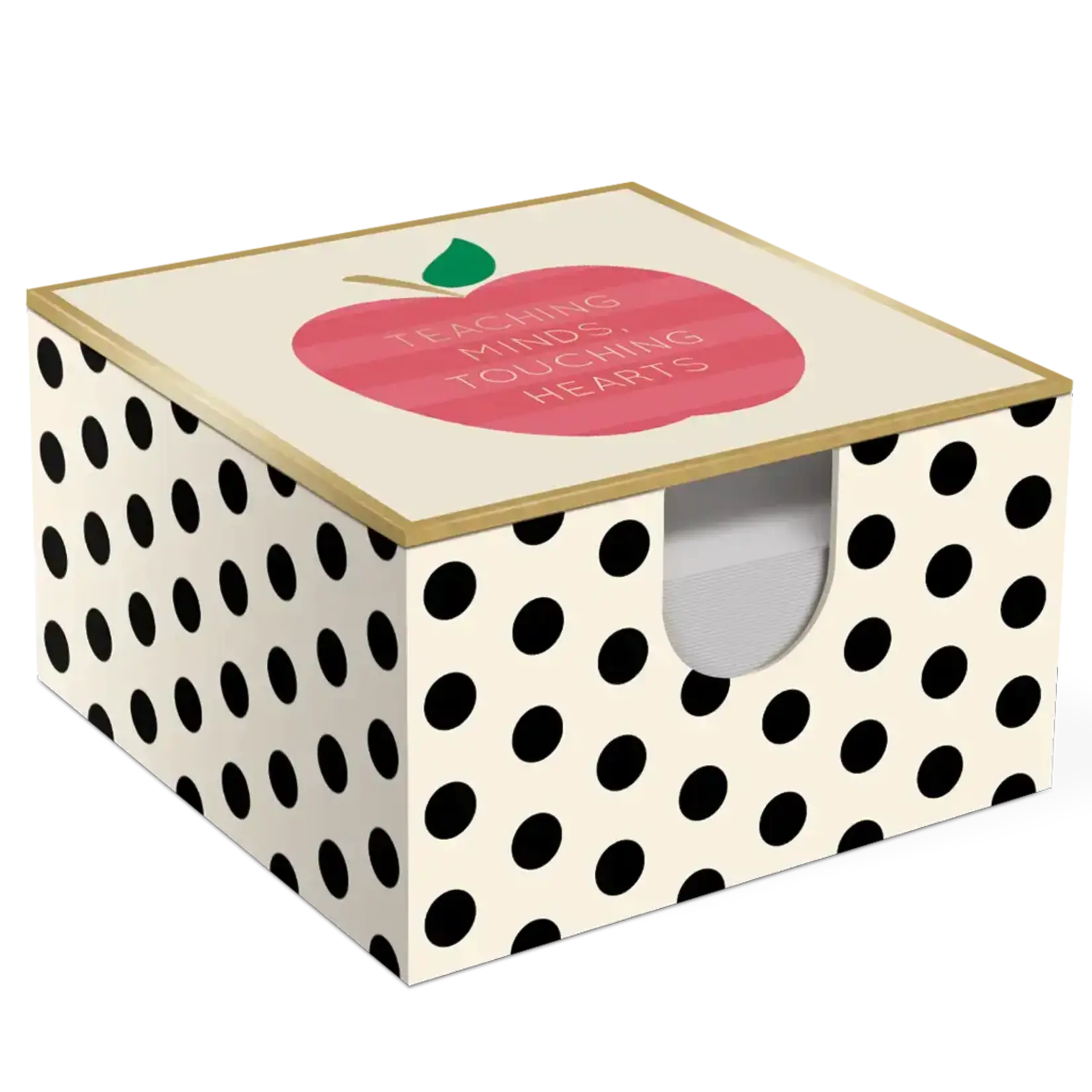 Lady Jayne Desk Memo Box with Pen Classy Teacher Apple