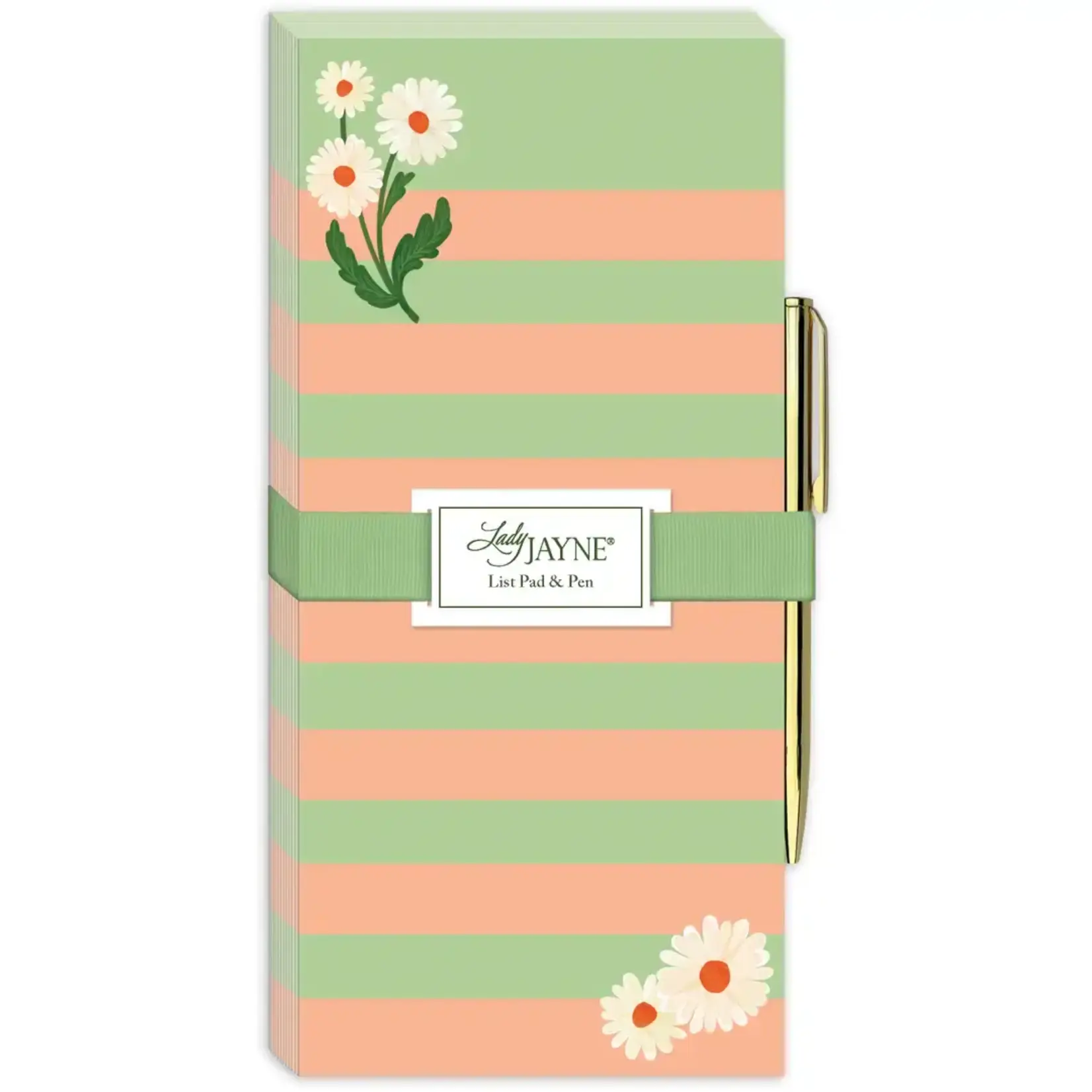 Lady Jayne Fruit & Fleur Daisies Magnetic List Pad W Pen