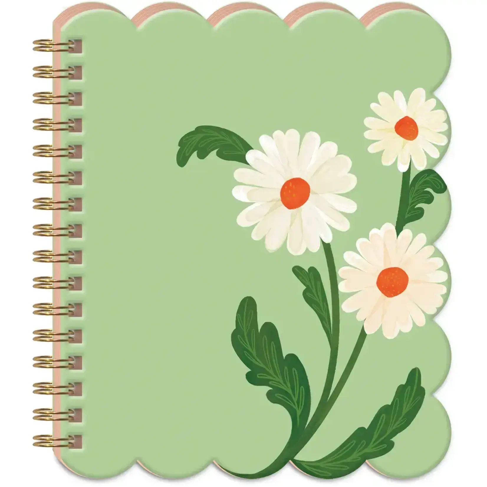 Lady Jayne Fruit & Fleur Daisies Scalloped Journal