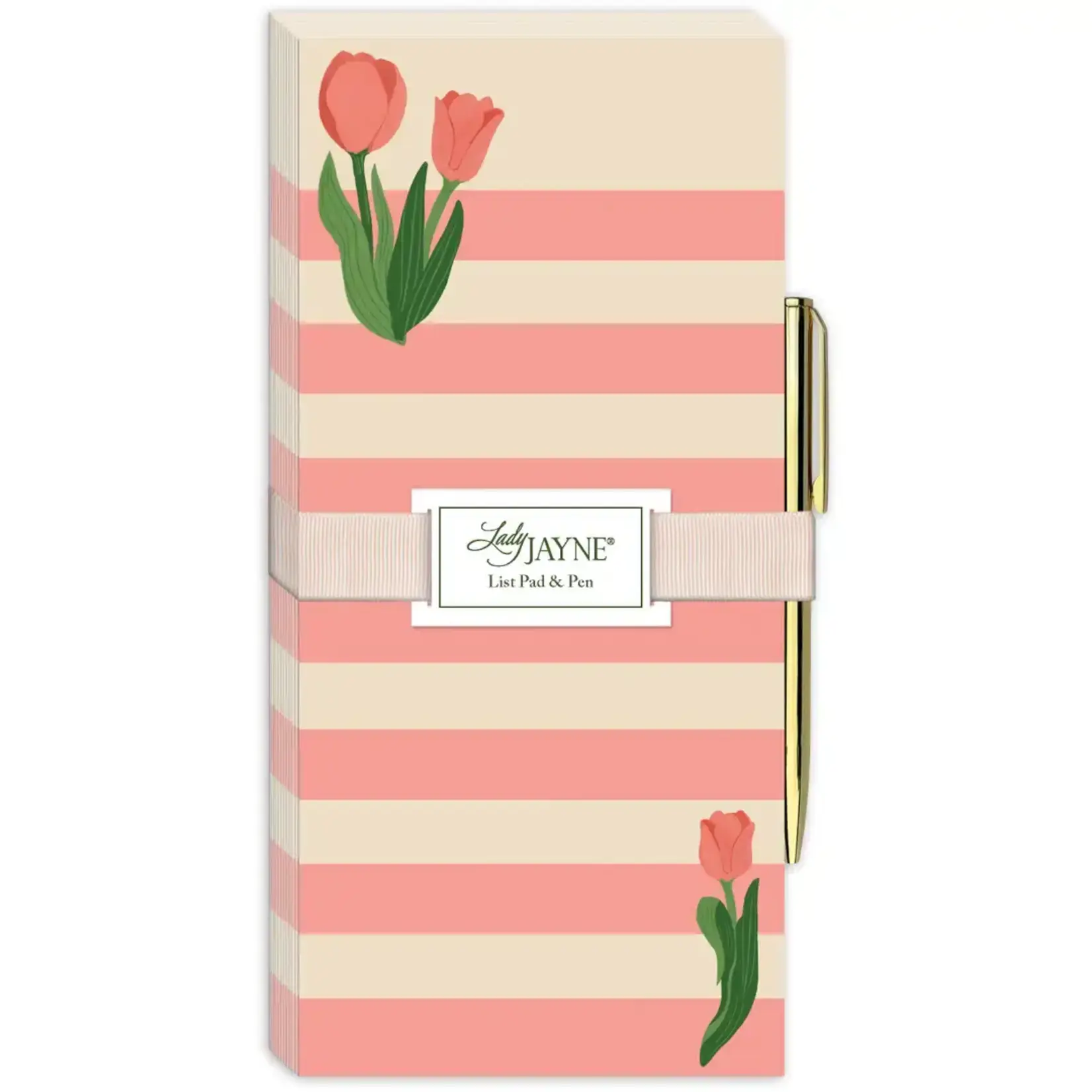 Lady Jayne Fruit & Fleur Tulips Magnetic List Pad W Pen