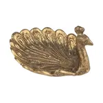 Silver Tree Home & Holiday Cast Iron Peacock Trinket Tray