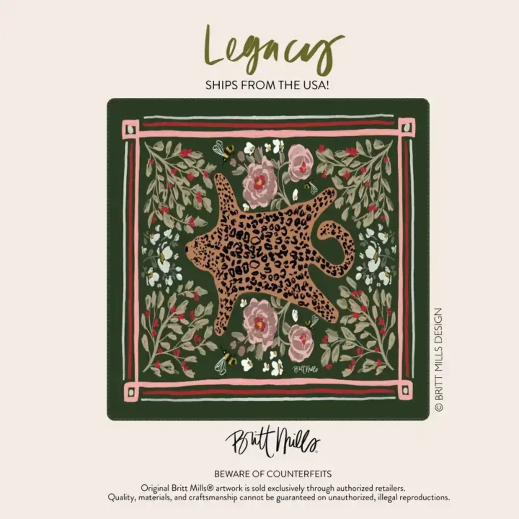 Britt Mills Design Legacy Neoprene Mahjong Mat