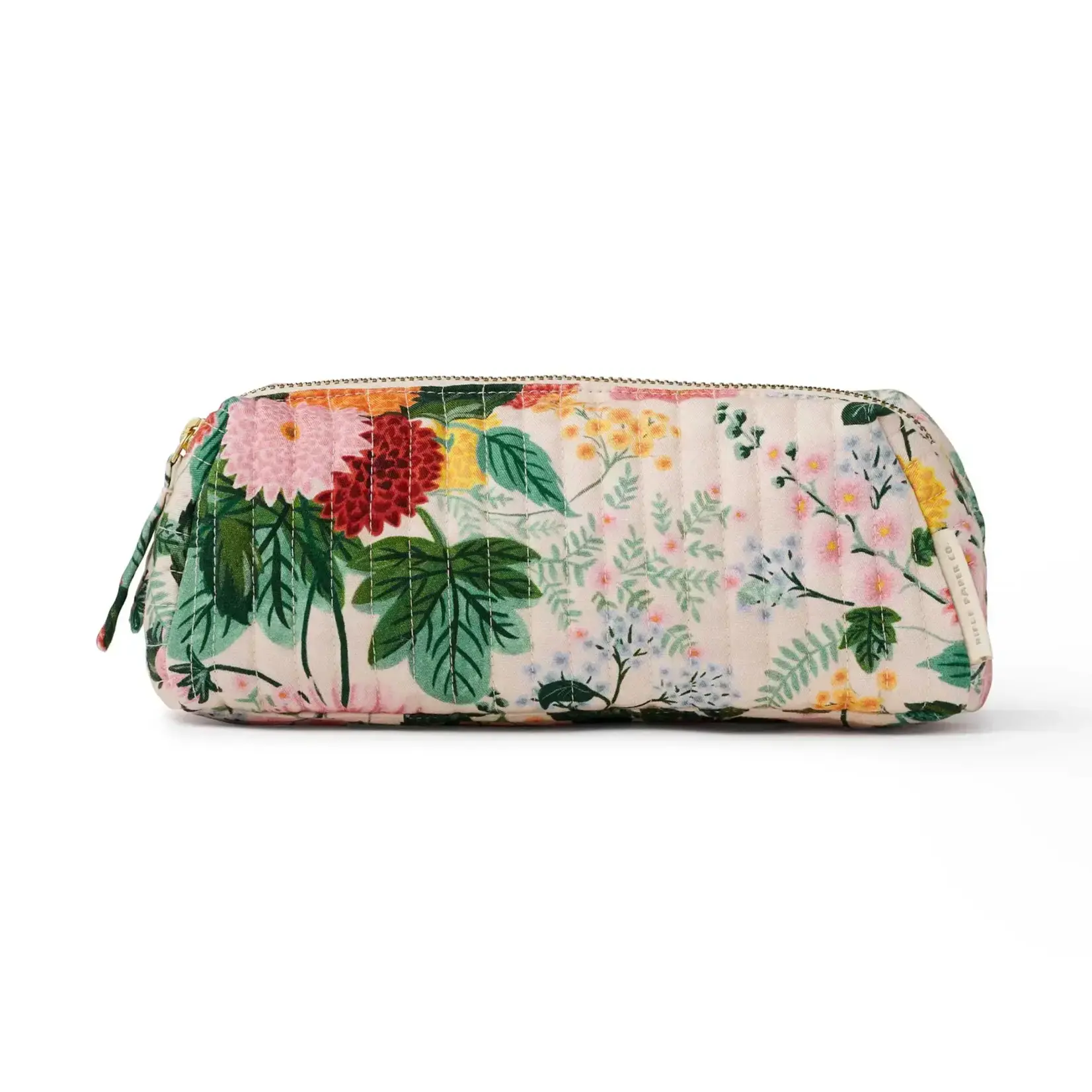 Rifle Paper Company Dahlia Quilted Small Cosmetic Pouch