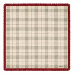 Tala Mahj The Carlyle Mahjong Mat - Holiday Plaid with Red Fringe