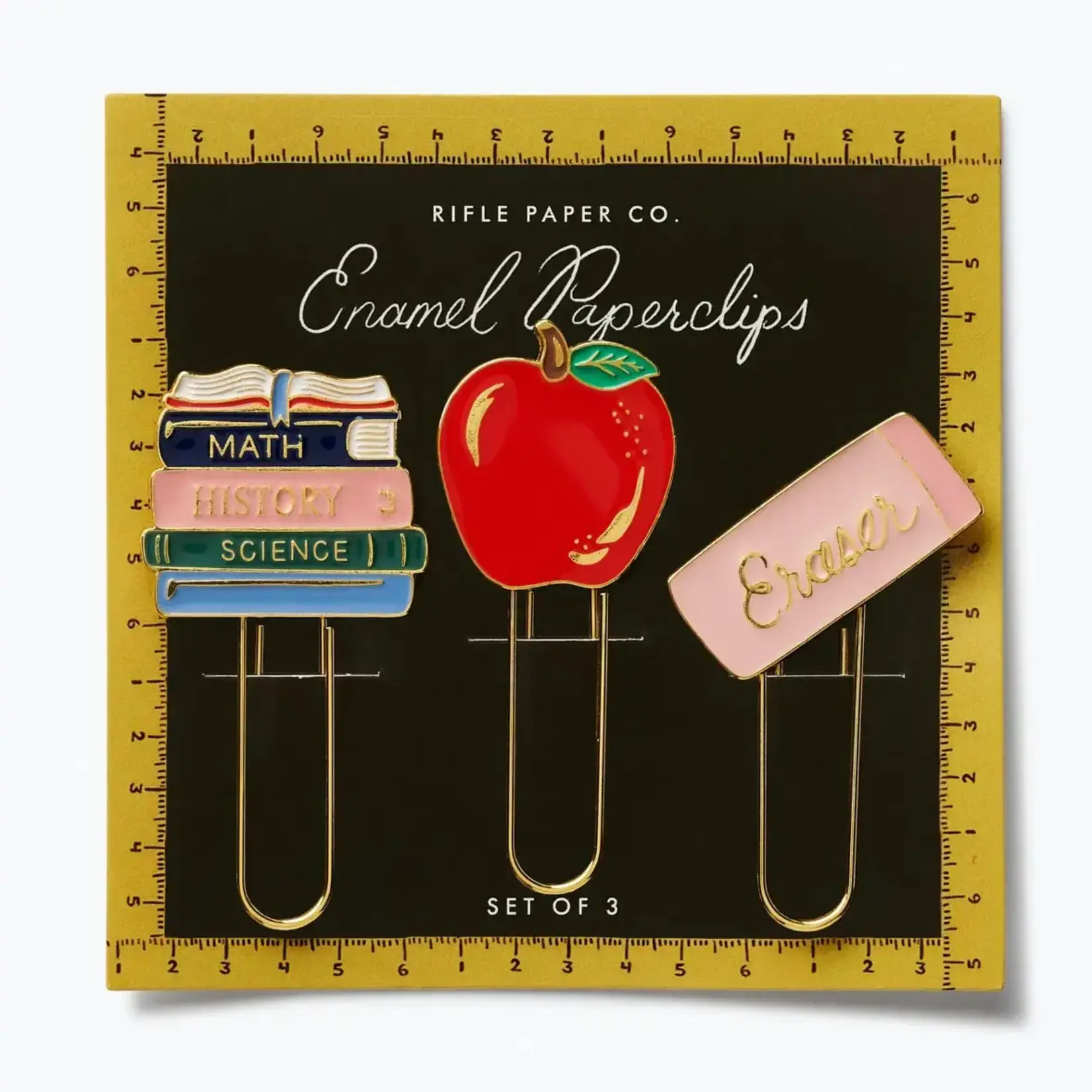 Rifle Paper Company Schoolhouse Enamel Paper Clip Set