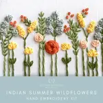 And Other Adventures Embroidery Co Beginner Embroidery Kit - Wildflowers Indian Summer